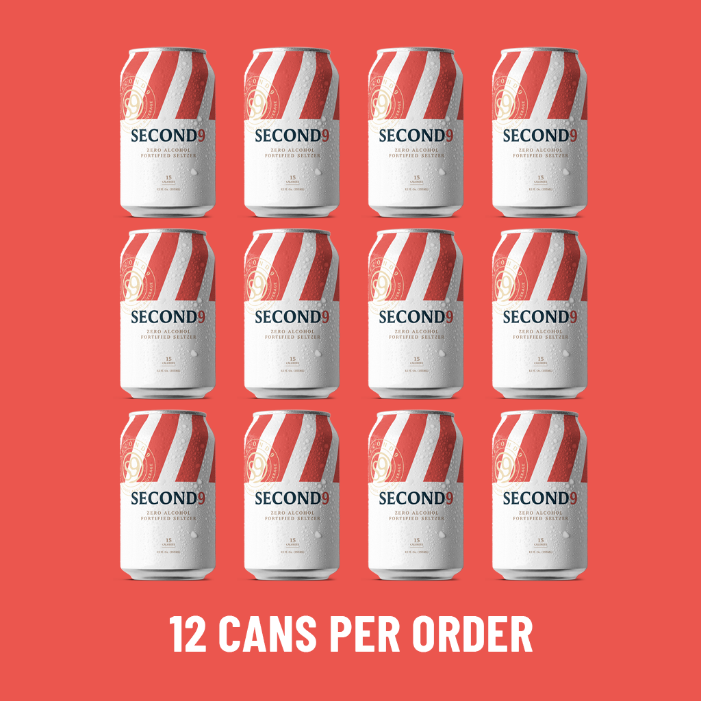 Second9 Zero Alc Fortified Seltzer / 12pk